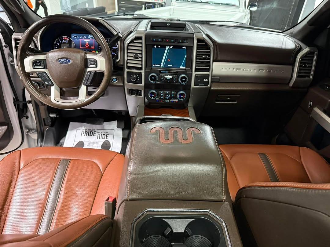 2019 Ford F-450 King Ranch Crew Cab 4x4 – 6.7L Powerstroke Diesel – Ultimate Package – Western Hauler Bed Featuring the premium Ford F-450 Super Duty. - Image 9